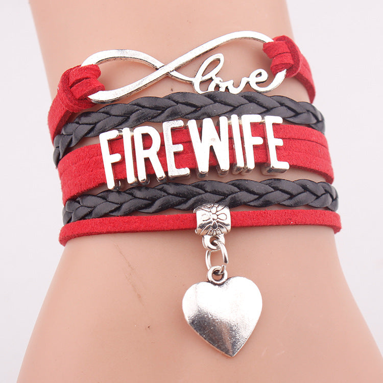Bracciale multi-strato in pelle