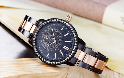 Orologio donna acciaio strass