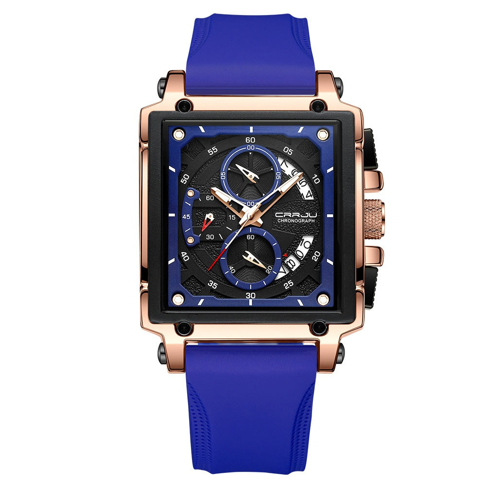 Orologio calendario da uomo cinturino tessuto