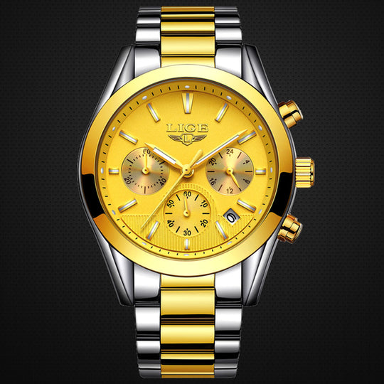Orologio acciaio luminoso multifunzione