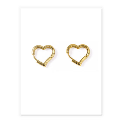 Orecchini ottone effetto oro