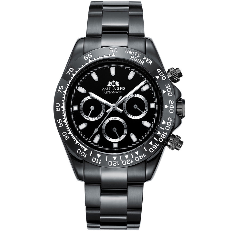 Orologio uomo meccanico acciaio blu