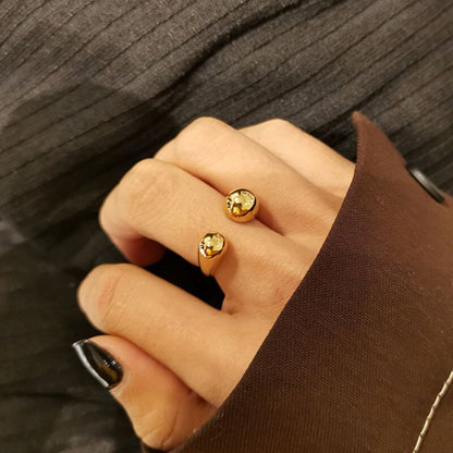 Anello regolabile placcato oro