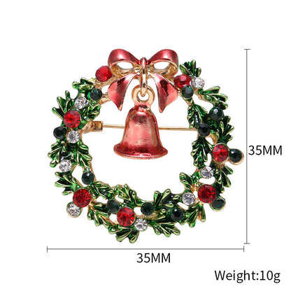 Spilla campanella Natale