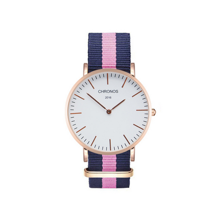 Orologio cinturino intrecciato di coppia