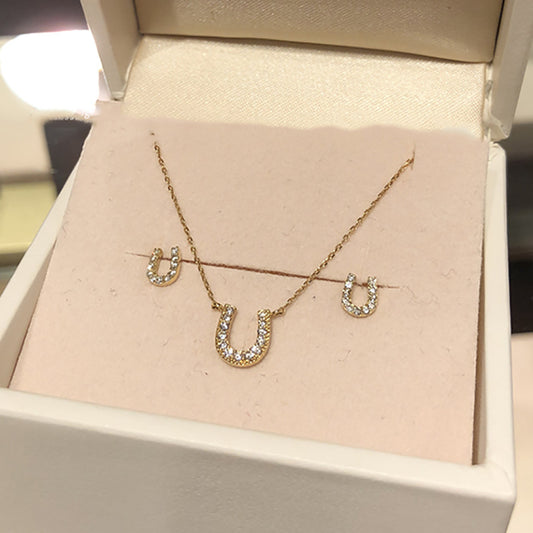 Collana ferro di cavallo diamante