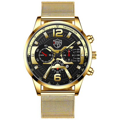 Orologio uomo calendario inox