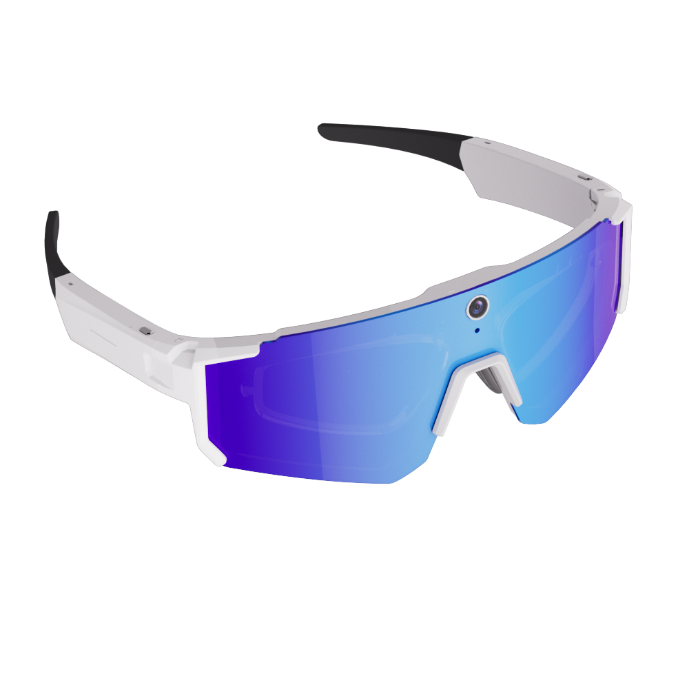 Smart glasses con fotocamera e registrazione audio