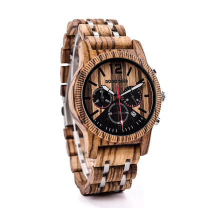 Orologio uomo legno casual