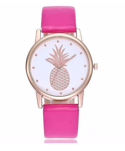 Orologio con cinturino ananas