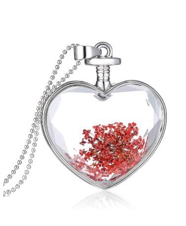 Collana pendente in vetro