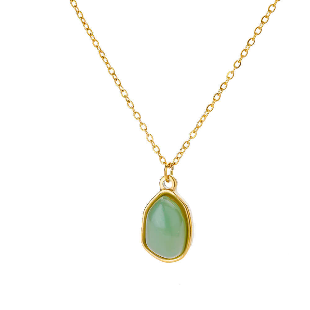 Collana Pendente Geometrico Verde