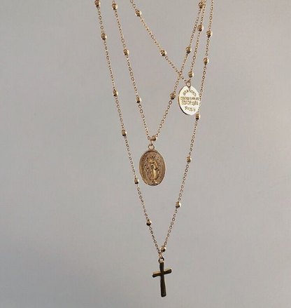 Collana Croce e Monete