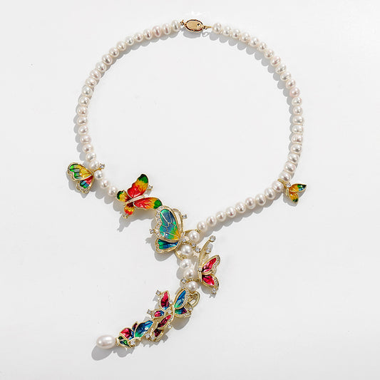 Set farfalla con perle