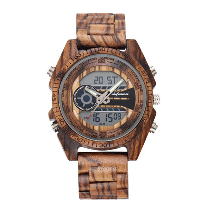 Orologio in legno al quarzo classico