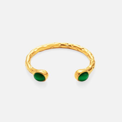 Bracciale titanio oro zircone