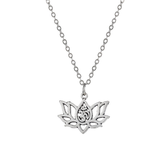 Collana loto traforata in metallo