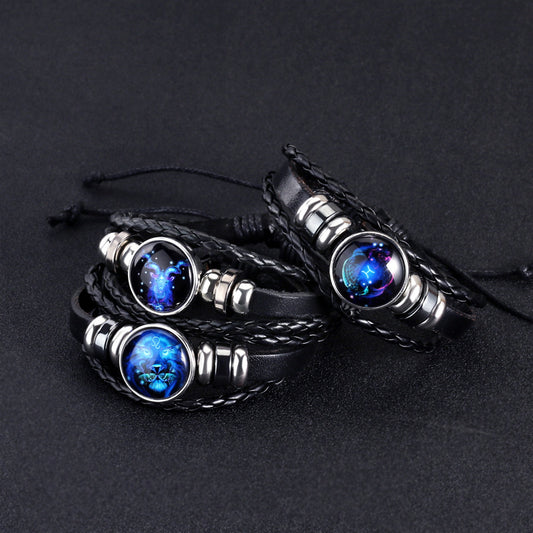 Bracciale zodiaco fosforescente