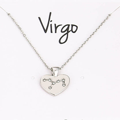 Collana Zodiaco con pendente diamante