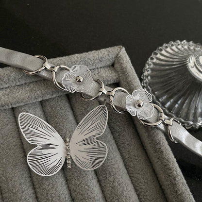 Collana farfalla fiore punto