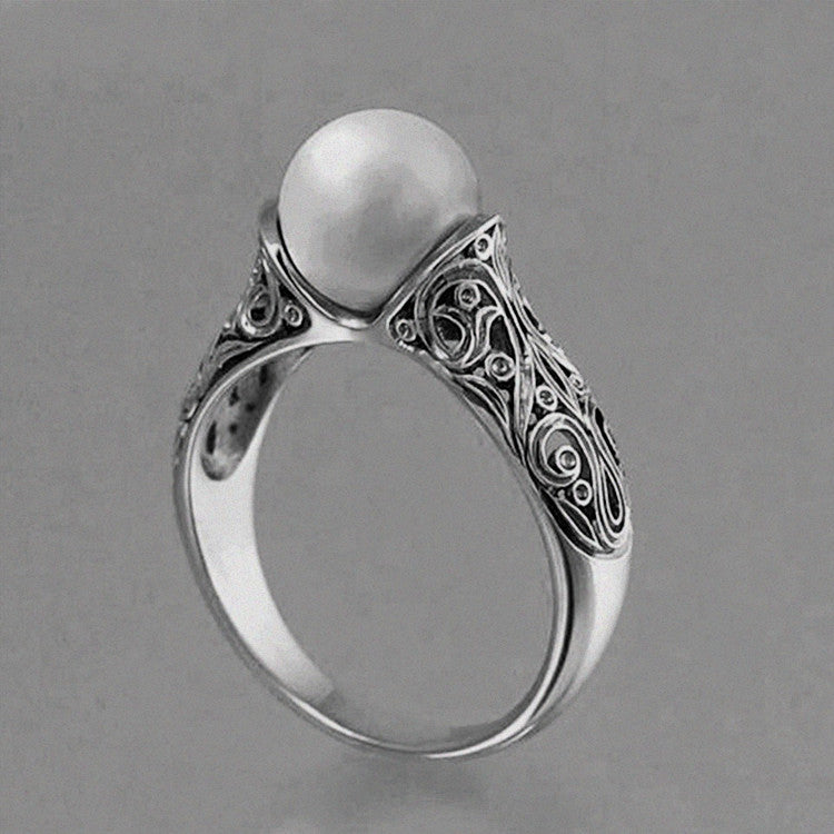 Anello Perla Sintetica