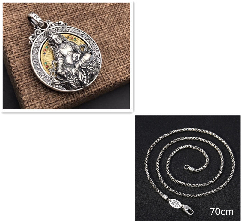 Ciondolo mantra argento