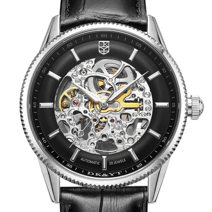 Orologio automatico da uomo traforato impermeabile luminescente