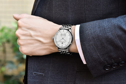 Orologio al quarzo in acciaio
