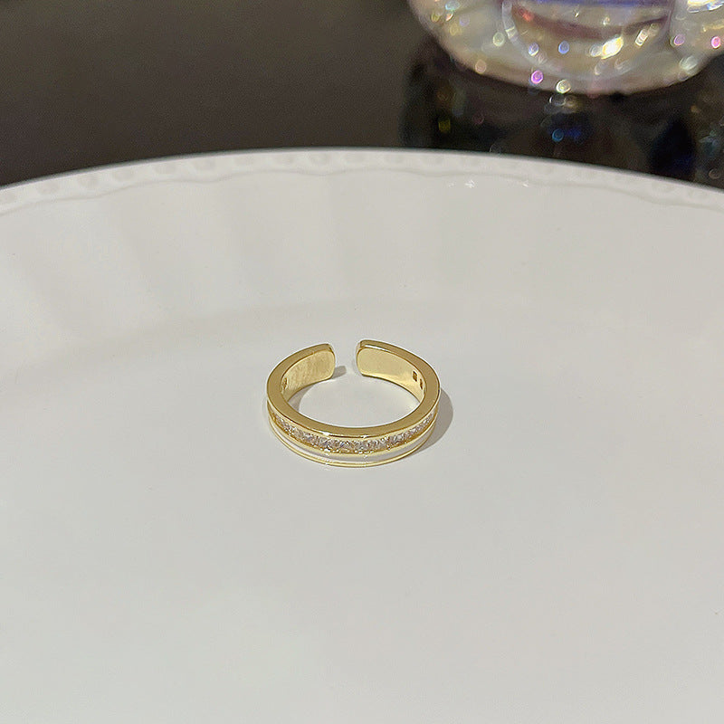 Anello farfalla zircone regolabile da donna
