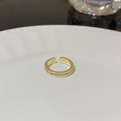 Anello farfalla zircone regolabile da donna