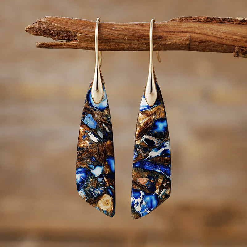 Orecchini boho pietra