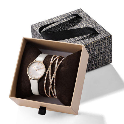 Orologio e bracciale di cristallo