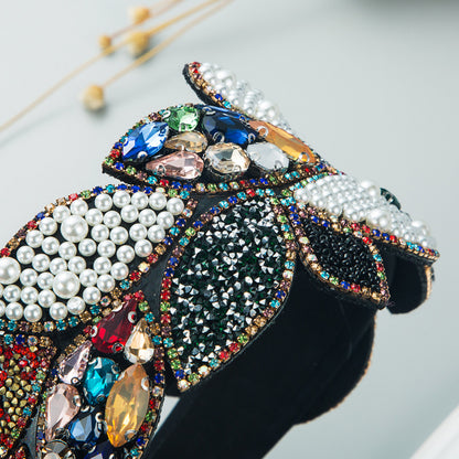 Ciondolo barocco strass e perle