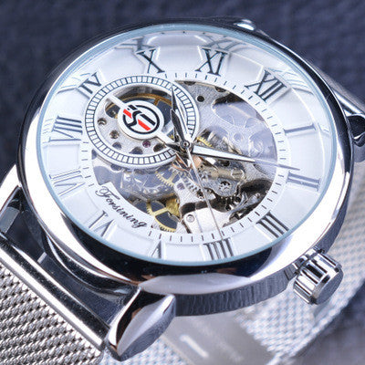 Orologio meccanico cinturino mesh