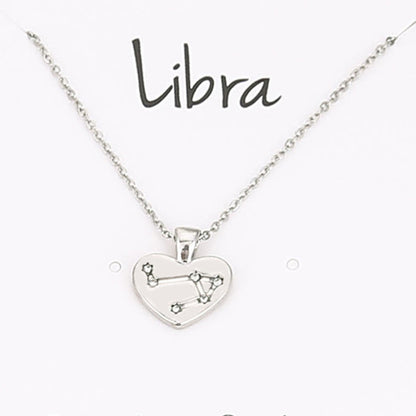Collana Zodiaco con pendente diamante