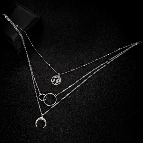 Collana Luna Multistrato