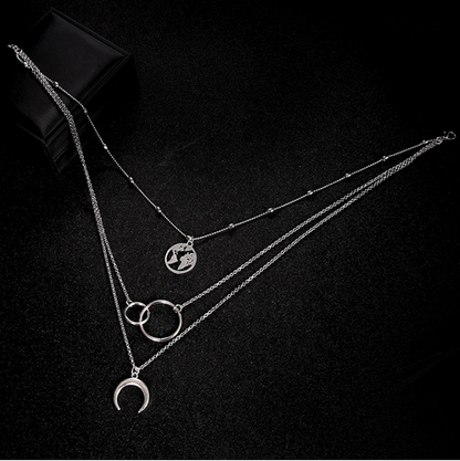 Collana Luna Multistrato