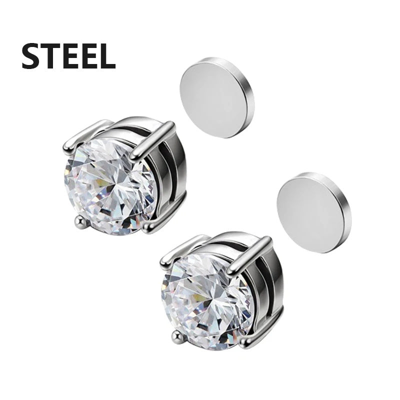 Orecchini clip croce magnetici