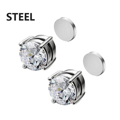 Orecchini clip croce magnetici