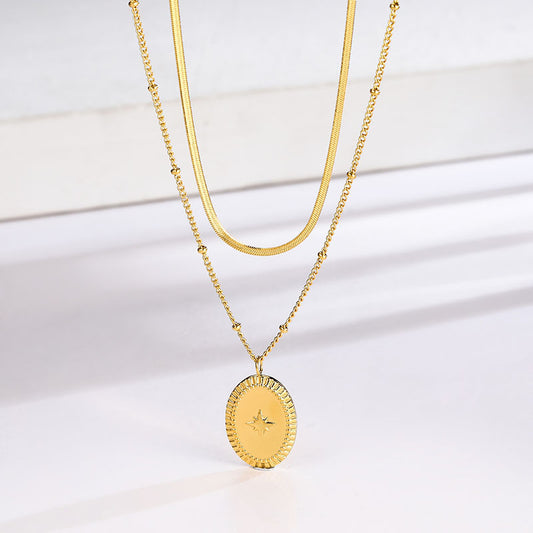Collana stella doppio strato