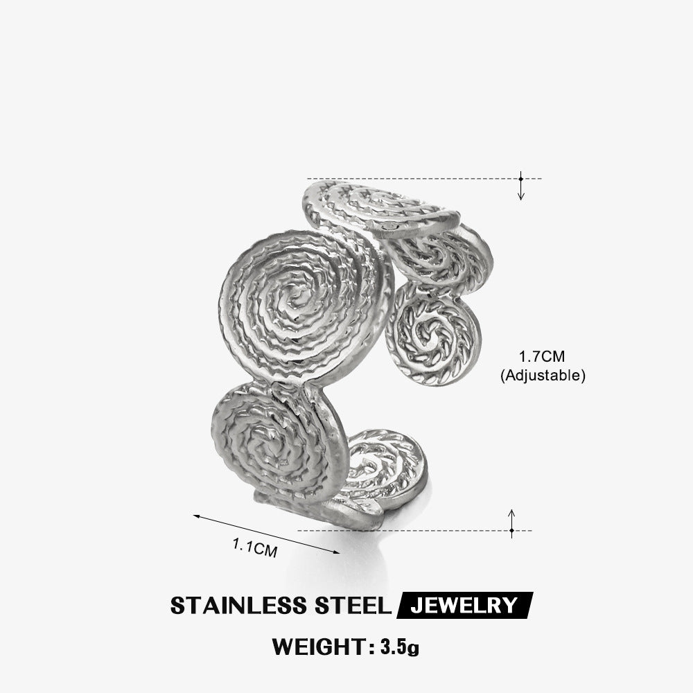 Anello regolabile a spirale