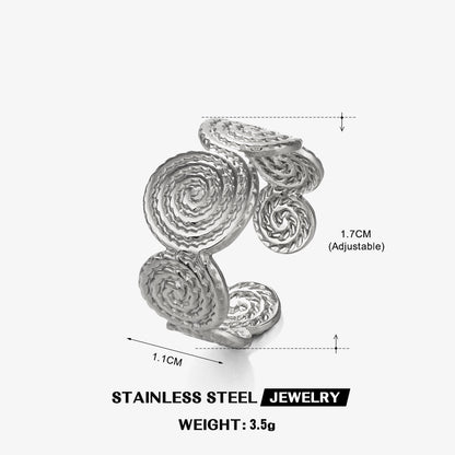 Anello regolabile a spirale