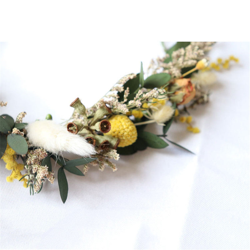 Coroncina sposa fiori secchi