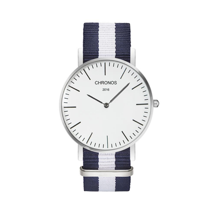 Orologio cinturino intrecciato di coppia