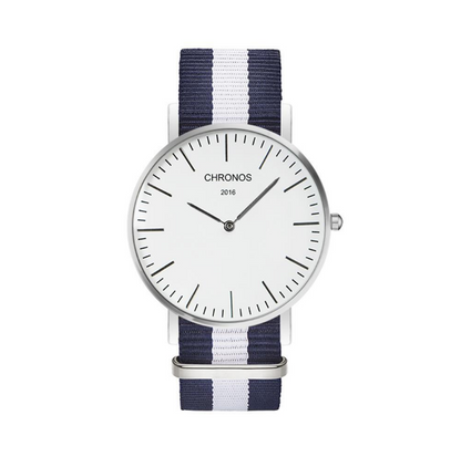 Orologio cinturino intrecciato di coppia