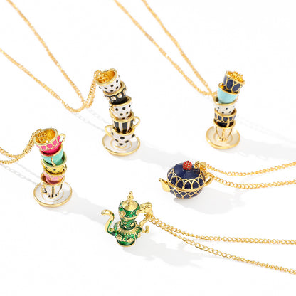 Collana tazza smaltata