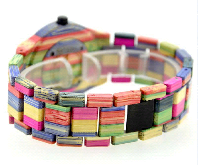 Orologio coppia legno bambù