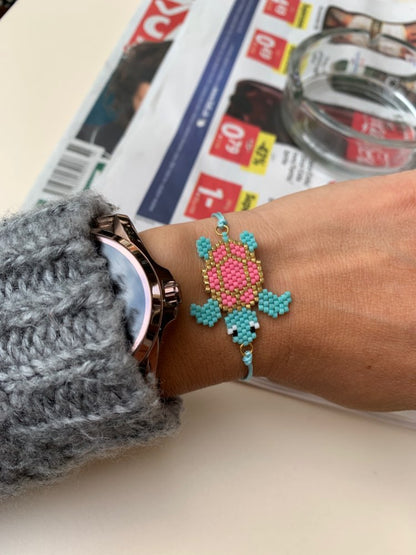 Bracciale tartaruga tessuto