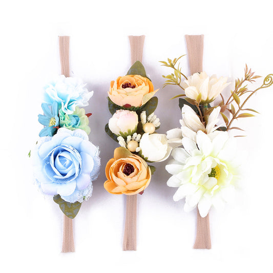 Fascia capelli bambini con fiori