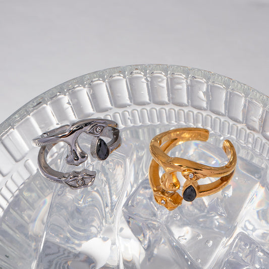 Anello Aperto Geometrico